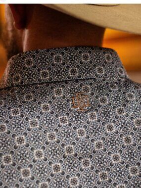 Iron Oak "Lawless" Men's wrinkle proof breathable pearl snap button polo size XL